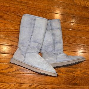 UGG Classic Tall Soft Blue Shearling Boots